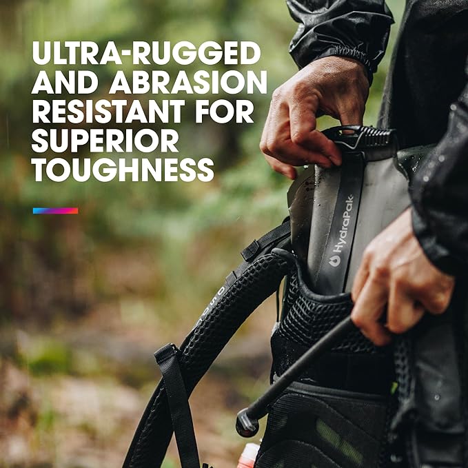 Hydrapak Force Ultra-Durable Water Bladder/Reservoir for Hydration Backpacks, 2L or 3L, Insulated Tube, Safe & Reliable