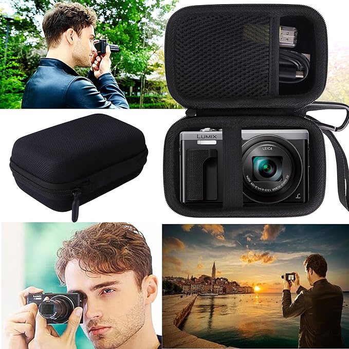 Hard EVA Carrying Storage Case Compatible with Panasonic LUMIX ZS99 Camera/DC-ZS70 /ZS80 /ZS60 /ZS100 Digital Camera,Protective Travel storage box