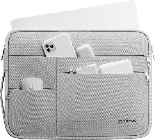Omnpak for 13.6 inch MacBook Air Case Sleeve Compatible with MacBook 13 inch, 14-inch New MacBook Pro M5/M4/M3/M2/M1 Pro/Max, Water Repellent Laptop Case with Handle