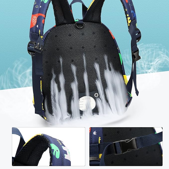 willikiva 3D Dinosaur Backpack Toddler Backpacks for Boys and Girls Kids Backpack Waterproof Preschool Safety Harness Leash (Roar)