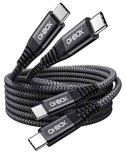 USBC to C Cable 10FT USB C Cables 60W, Long USB Type C Fast Charging Cable for Car Durable iPhone USB C Charger Cable USB C Cord for iPhone 17/16/15/Pro Max, Samsung Galaxy and More-Black