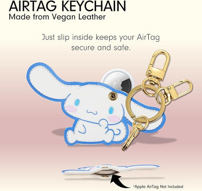 Sonix x Sanrio Character Keychain Case Compatible with Apple AirTag | Protective AirTag Cover Keychain | Cinnamoroll