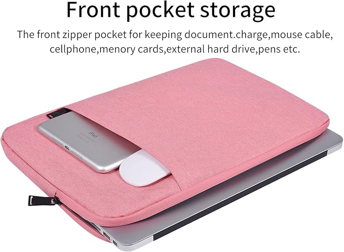 17.3 Inch Laptop Case Sleeve for Dell Inspiron 17/Dell G3 G7 17.3, HP Envy 17/Pavilion 17, Lenovo ideapad 17, Acer Predator 17, MSI GS75, 17.3 inch Computer Carrying Bag -Pink