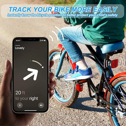 Airtag Bike Mount, Hidden Bike GPS Tracker Case for Apple Airtag, Airtag Bike Seatpost Reflector Mounts, Anti-Theft Airtag Holder for Bike, Electric Bicycle, Scooter (2 Pack)
