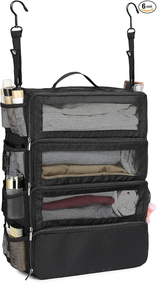 Suitcase Organizer Travel Bags Organizer for Luggage Compression Hanging Packing Cubes for Travel Carry on Closet (Bag Only)