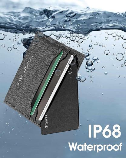 Wallet Tracker Card for Android,Rechargeable Wallet Finder, Thin and Light Smart Card IP68 Waterproof GPS Tracker Item Locator for Find Hub App(Android Only)