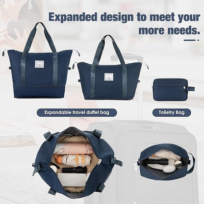 Luggage Sets 5 Piece Softside Expandable Lightweight Durable Softshell Suitcase Sets Spinner Wheels TSA Lock