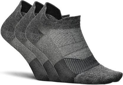 Feetures Elite Light Cushion No Show Tab Athletic Ankle Socks - Sport Sock with Targeted Compression