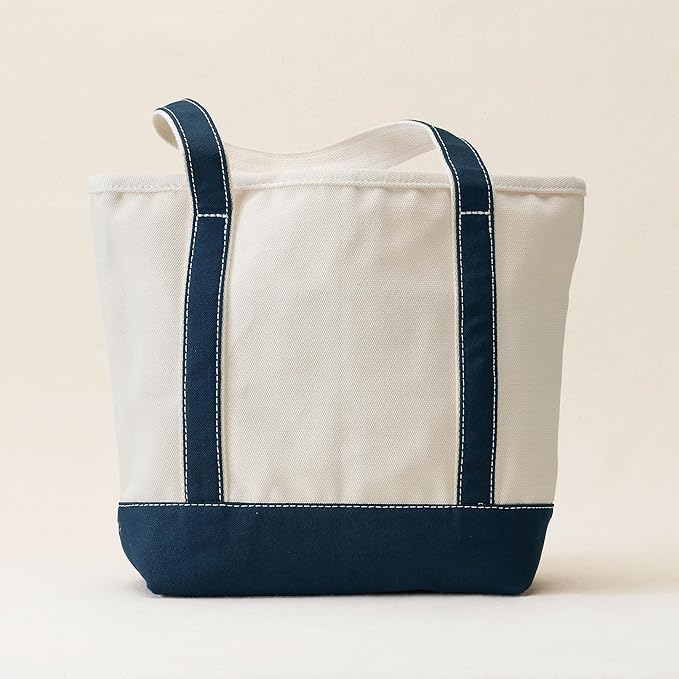 Lands' End Open Top Canvas Tote Bag
