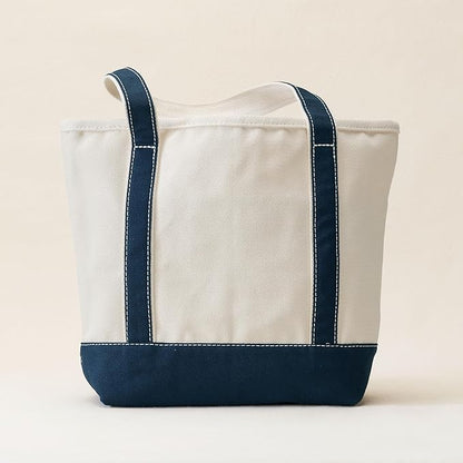 Lands' End Open Top Canvas Tote Bag