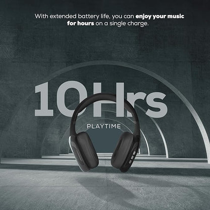 Gabba Goods Wireless Over Ear Bluetooth Headphones with Microphone - Wireless Headset -Noise Reduction - Bluetooth, Wired,Built in Micro SD for Travel, Home, Work TV,PC,Gaming,Cellphone (Black)