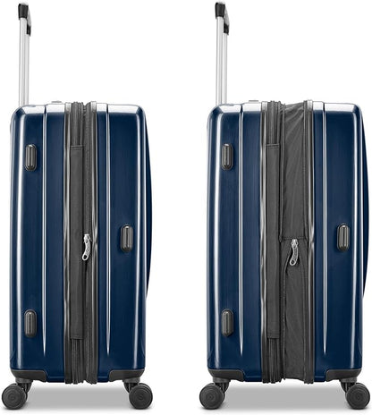 Samsonite Winfield 2 Hardside Expandable Luggage with Spinner Wheels, Navy, 3-Piece Set (20/24/28)
