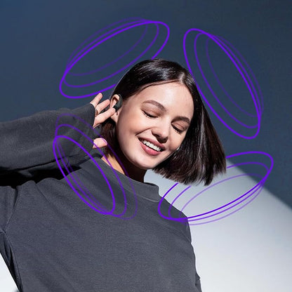 occiam Active Noise Cancelling Wireless Earbuds Bluetooth Headphones Ear Buds 96Hrs Playback Clear Call Waterproof Earphones with Ear Hook Microphones for Sport Running Exercising Black