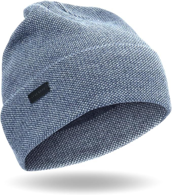Cole Haan Men's Heritage Rib Cuff Wool Beanie Hat, One Size