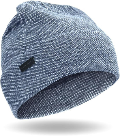 Cole Haan Men's Heritage Rib Cuff Wool Beanie Hat, One Size