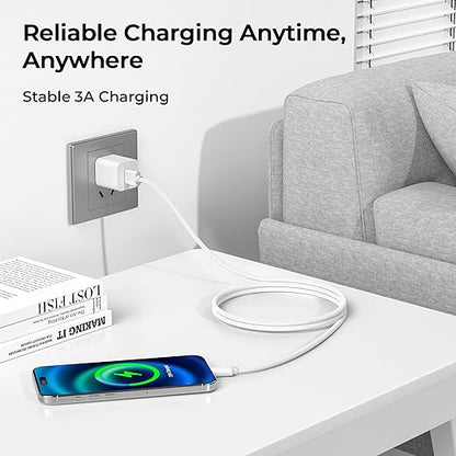 Basesailor Car Carplay Cable for iPhone 17 16 Pro Max,USB A to USB C Car Charger Cord 3.3FT 2Pack for iPad Pro 10th Mini 7th 6th Air 5th 4th Generation,Samsung S24 S23 S22 S21 FE Plus Ultra,A52 A53
