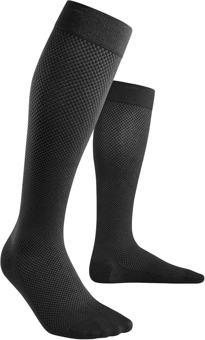 CEP Men’s Allday Knee High Compression Wool Socks - Business, Dress, Travel Long Socks