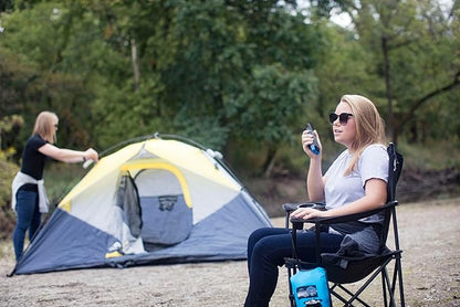 Motorola Solutions, Portable FRS, T270, Talkabout, Two-Way Radios, Rechargeable, 22 Channel, 25 Mile, Black W/Blue, 2 Pack