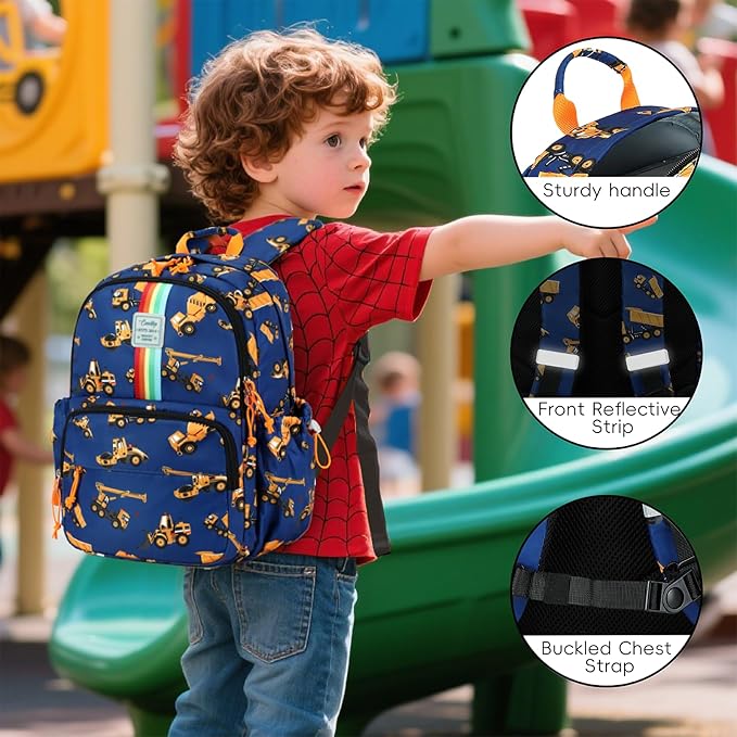 CAMTOP Preschool Backpack for Kids Boys Girls Toddler Backpack Kindergarten School Bookbags for Age 3-8
