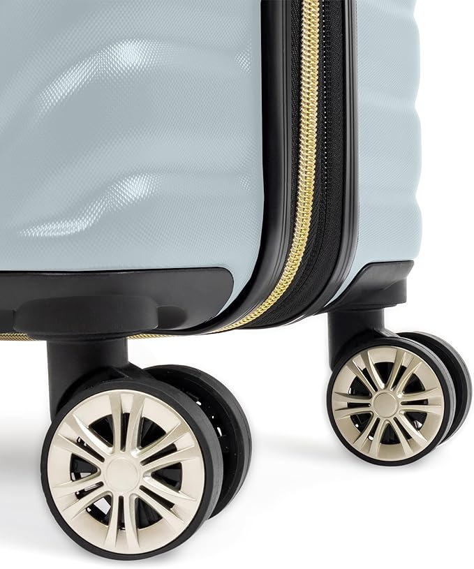 Kenneth Cole REACTION Madison Square Lightweight Hardside Chevron Expandable Spinner Luggage, Slate, 28-Inch Checked