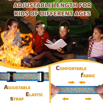 EverBrite LED Headlamp Rechargeable Kids Headlamp with RGB Mode and Adjustable Headband, 3 Modes Multicolor Headlamp for Camping, Reading, Exploring, Halloween, Christmas