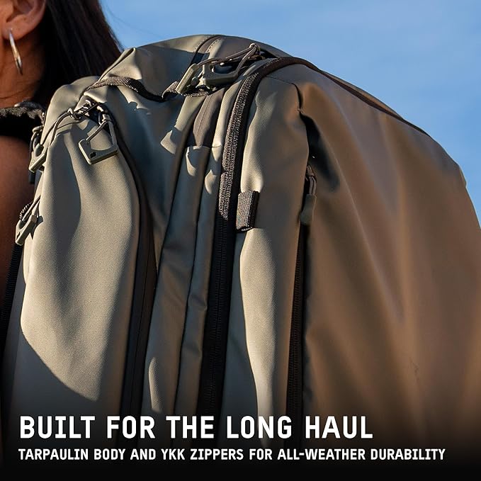 WANDRD TRANSIT Travel Backpack (35L): Expandable Carry-On Travel Backpack – Weather-Resistant, Laptop Compartment, Dual Side Access & Camera Cube Compatible Adventure Bag
