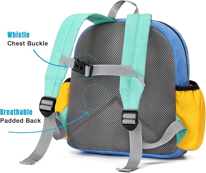 STEAMEDBUN Toddler Backpack for Boys 2-4: Preschool Kindergarten Backpack - 12 inch Daycare Backpack