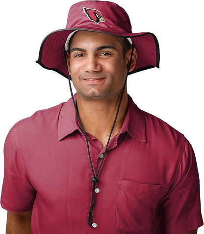 NFL Solid Team Color Logo Sport Outdoor Sun Bucket Boonie Hat