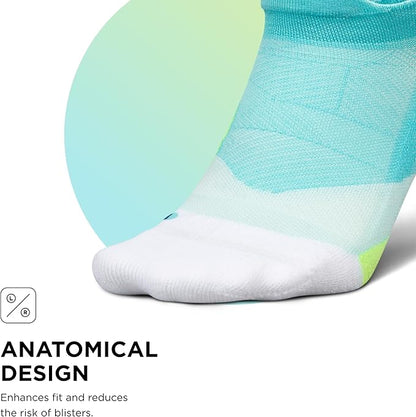 Feetures Elite Light Cushion No Show Tab Athletic Ankle Socks - Sport Sock with Targeted Compression