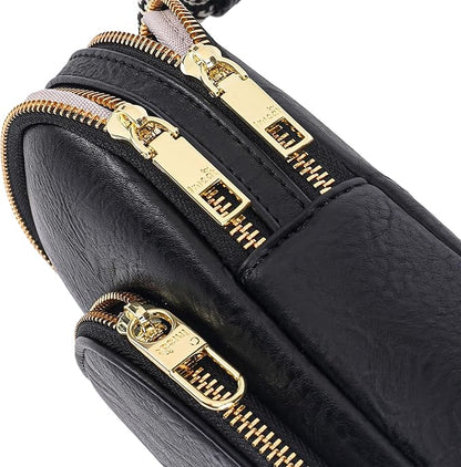INICAT RFID Blocking Sling Bag,Anti Theft Crossbody Bags for Women,Travel Gifts Cross Body Purses Vegan Leather