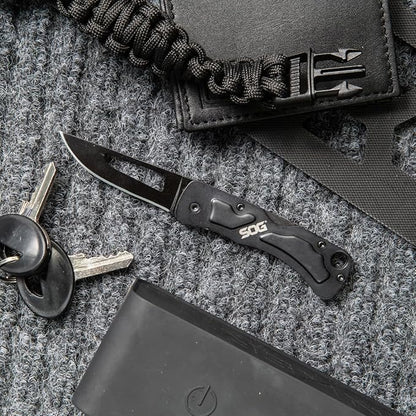 SOG PowerPint Mini Multi Tool - Utility Tool with 18 Lightweight Specialty Tools and SOG Centi II Folding Pocket Keychain Combo Set - Great Everyday Carry for Men or Women
