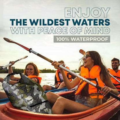 Earth Pak Waterproof Dry Bag with Zippered Pocket - Waterproof Dry Bag Backpack Keeps Gear Dry