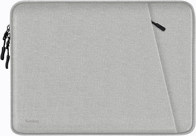 Laptop Case 14 inch, Shockproof Protective Computer Bag with Accessories Pocket, Portable Laptop Sleeve Compatible for 14 inch MacBook Air/Pro, Dell, HP, Acer, Asus, Lenovo, Gray