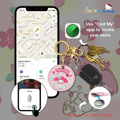 Sonix x Sanrio Keychain Case Compatible with Apple AirTag | Protective Cover Keychain | Hello Kitty & Friends - Floral My Melody
