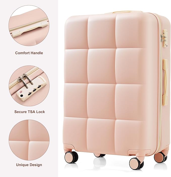 Hardside Suit case with Spinner Wheel Lightweight TSA Lock