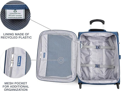 Travelpro Maxlite 5 Softside Expandable Upright 2 Wheel Carry-on Luggage, Lightweight, 20-Inch — Ensign Blue