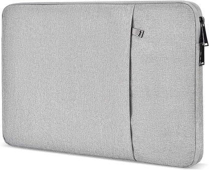 14 inch Laptop Sleeve Case for HP Lenovo Dell ASUS Acer Chromebook 14, HP Stream 14, Dell XPS 15, Inspiron 14, Lenovo ideapad 14, Asus Zenbook 14, Razer Blade 15 Water-Resistant Computer Bag -Grey