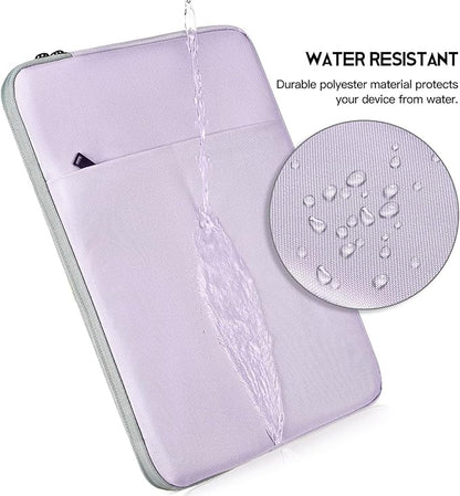 CaseBuy MacBook Air 15 inch Sleeve Water-Resistant Protective Case for 2025 2024 MacBook Air 15 M2 M3 M4 Chip A2941 A3241 Laptop Carrying Case Cover Slim Traveling Accessories Bag -Purple