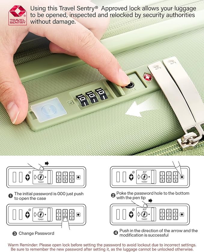 Hanke Expandable 28 Inch Luggage with Spinner Wheels Top Opening Travel Luggage Hard Shell Rolling Suitcases Large Lightweight Checked Luggage with Cup Holder(Bamboo Green)