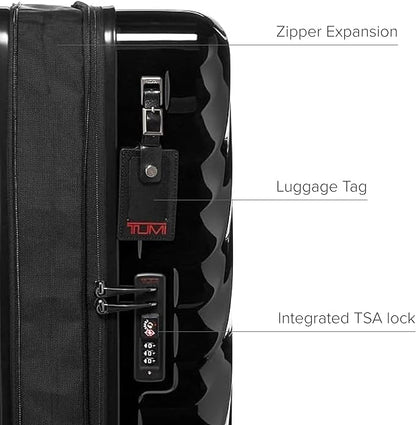 TUMI - 19 Degree Medium Checked Luggage 4 Wheeled Packing Case - Hard Shell Suitcase - 26.0" X 17.5" X 10.0" - Black