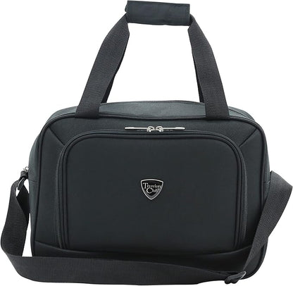 Travelers Club Chicago Hardside Expandable Spinner Luggage, Black, 5 Piece Set