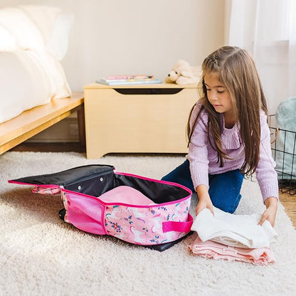 Wildkin Kids Rolling Luggage – Carry-On Size for School & Overnight Travel