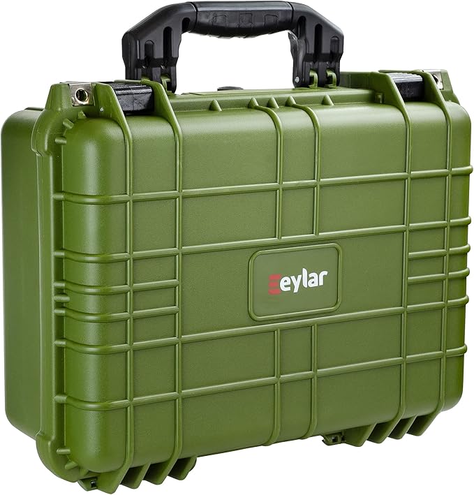 Eylar Standard 16" Gear, Equipment, Hard Camera Case Waterproof with Foam TSA Standards