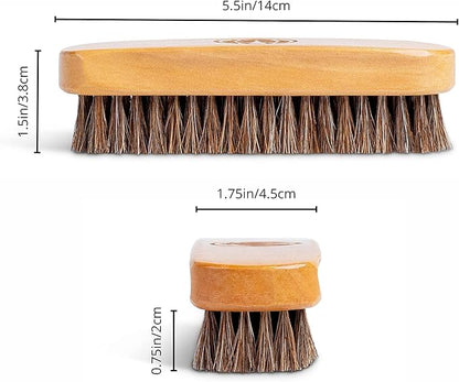 Leather Boot Care Kit - Made in USA (Not China) - Boot Oil, Waterproofer, Cleaning Scrub for Boots (Like Saddle Soap), Brushes and Cloth - Do NOT use Mink Oil (Love Animals) - All Natural Ingredients