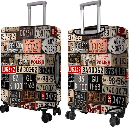 Travel Luggage Cover Suitcase Protector Fits 18-32 Inch Wheel Covers PatternedTravel Related Items Flower Luggage Protector Elastic XL