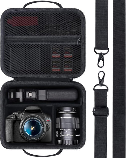 Storage Case Compatible with Canon EOS Rebel T7 / T7i / R100 / R50 / R5 / R6 Mark II / R7 / R8 / 90D / 5D Mark IV Camera