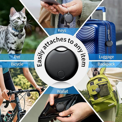 Air Tracker Tags-4 Pack for Android, Bluetooth Tracker Works with Google’s Find Hub | Android Only | Replaceable Battery | Water- Resistance | Item Finder for Luggage, Wallet, Key,Suitcases