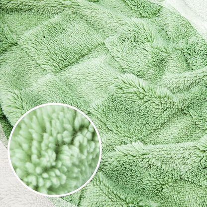 Travel Pillow and Blanket Set Neck Pillows Soft Blankets with Sleep Mask Travel Essentials for Airplane Car Memory Foam Sage Green