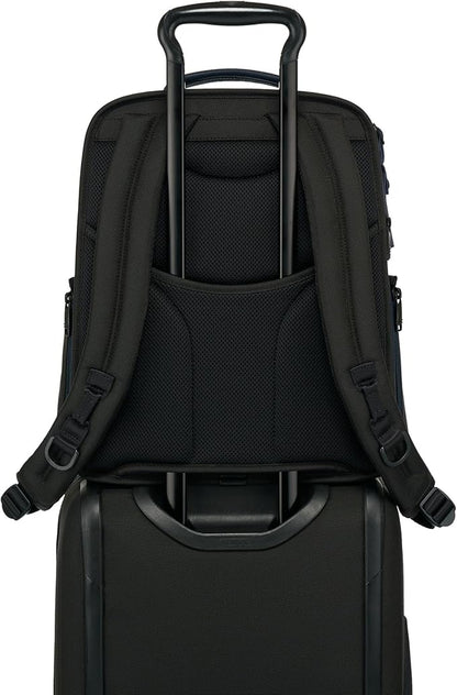 Tumi Men's Backpack, Official, Authentic ALPHA Slim Solutions Brief Pack, Black/Navy, One Size