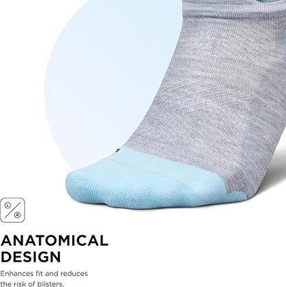Feetures Elite Max Cushion No Show Tab Ankle Socks - Sport Sock with Targeted Compression